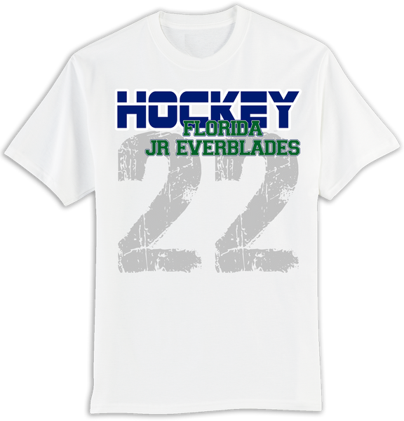 Jr. Everblades Large Number T-shirt
