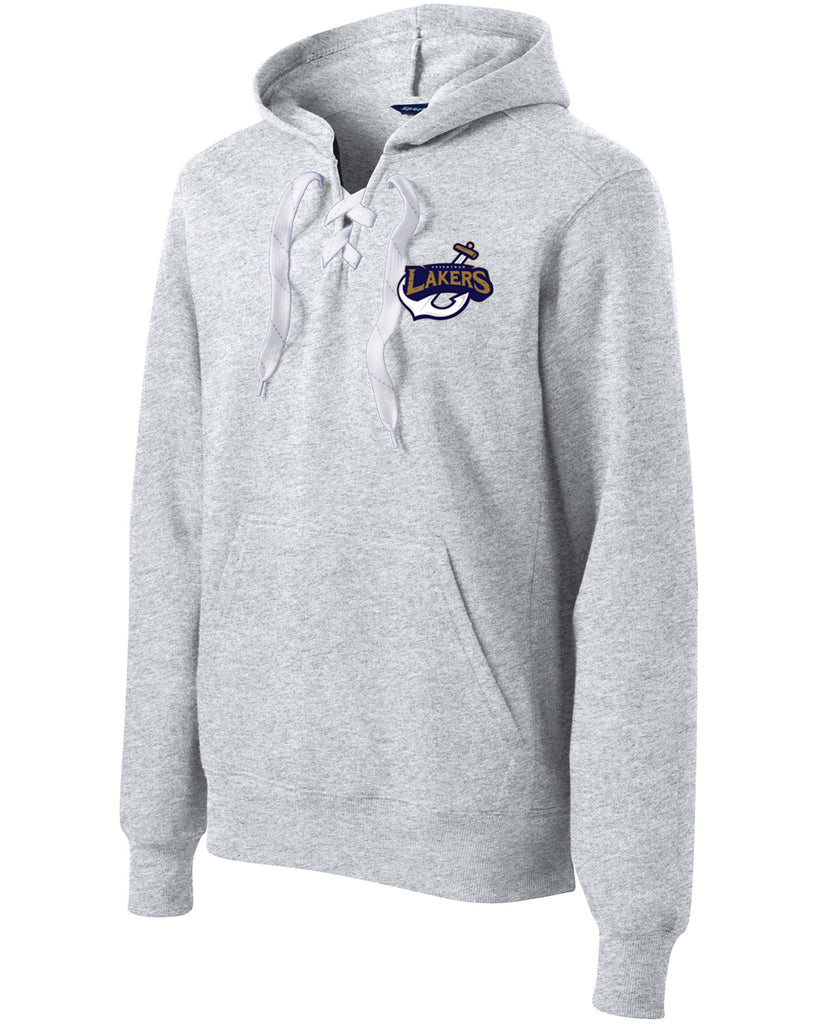 lakers hoodie grey