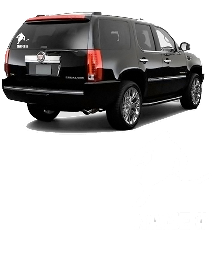 Vinyl Hockey Player Car Decal