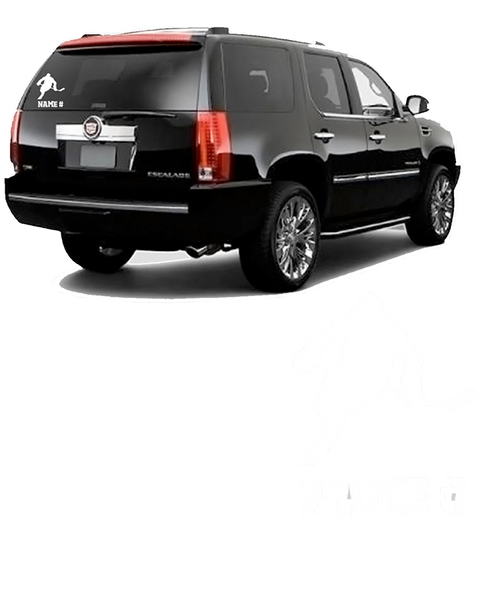 Vinyl Hockey Player Car Decal