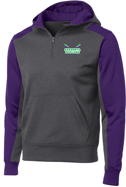 Sarasota Scullers Colorblock 1/4-Zip Hooded Sweatshirt