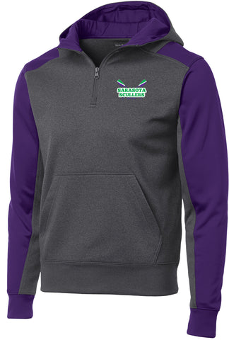 Sarasota Scullers Colorblock 1/4-Zip Hooded Sweatshirt