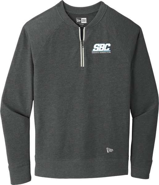 Sarasota Baseball Club New Era Sueded Cotton Blend 1/4-Zip Pullover