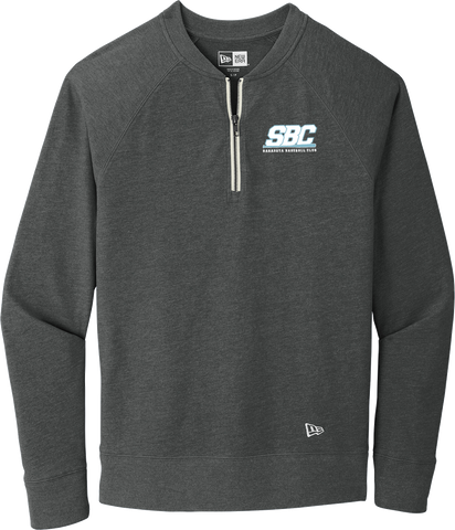 Sarasota Baseball Club New Era Sueded Cotton Blend 1/4-Zip Pullover