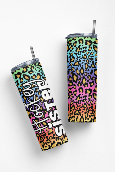 Hockey Sister Leopard Tumbler