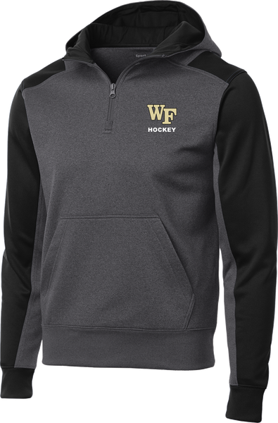 Wake Forest Colorblock 1/4-Zip Hooded Sweatshirt