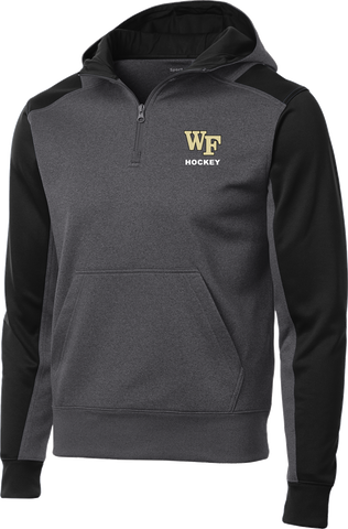 Wake Forest Colorblock 1/4-Zip Hooded Sweatshirt