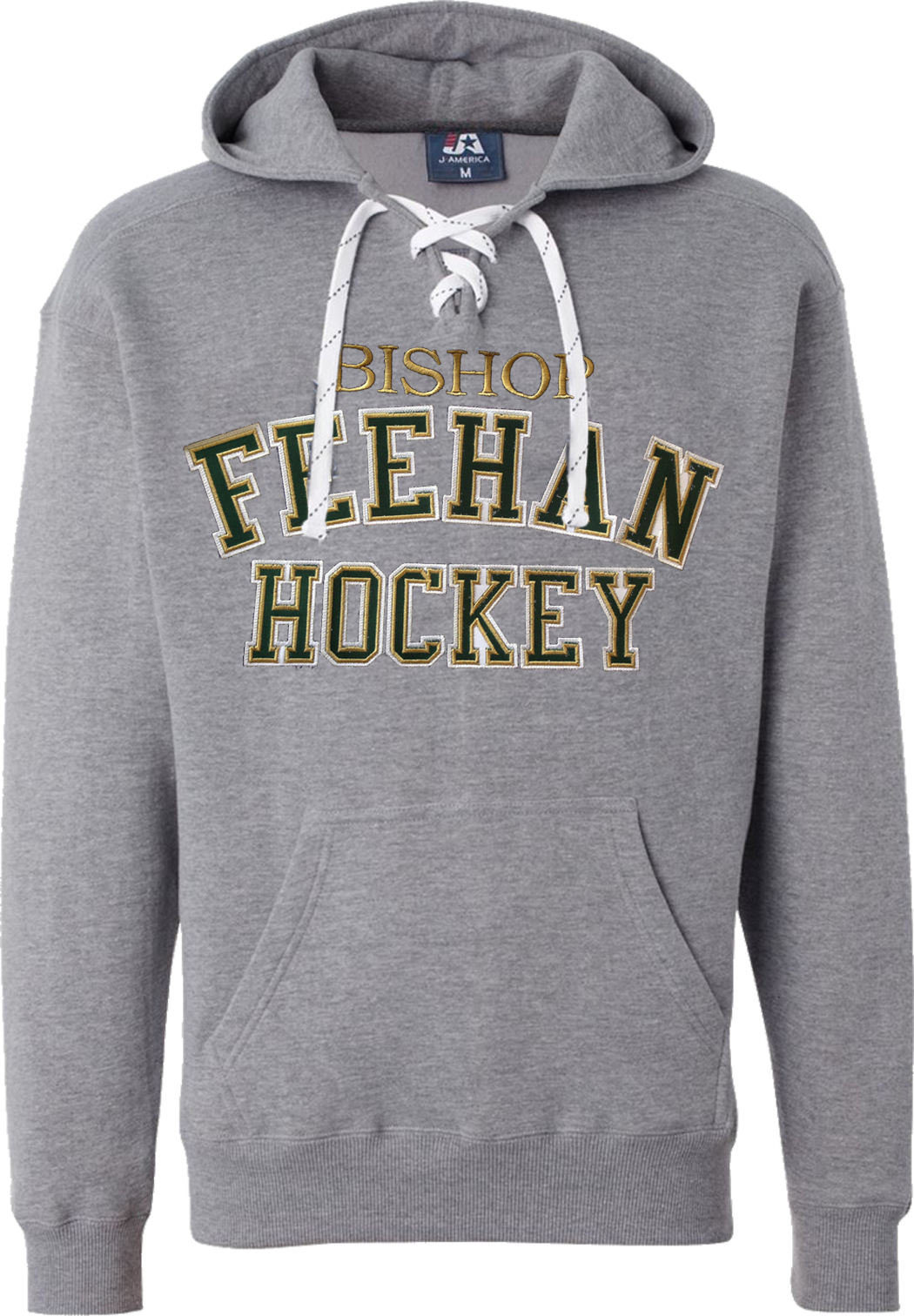 Bishop Feehan Hockey Lace Hoodie w/ Player Number