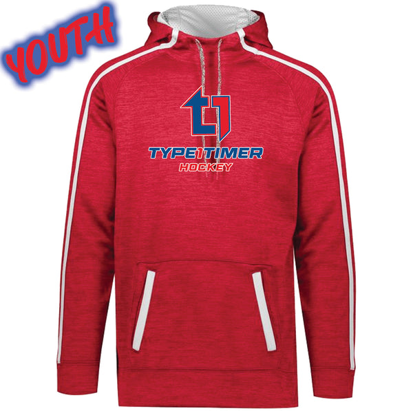 Type 1 Timer Hockey YOUTH Stoked Tonal Heather Hoodie