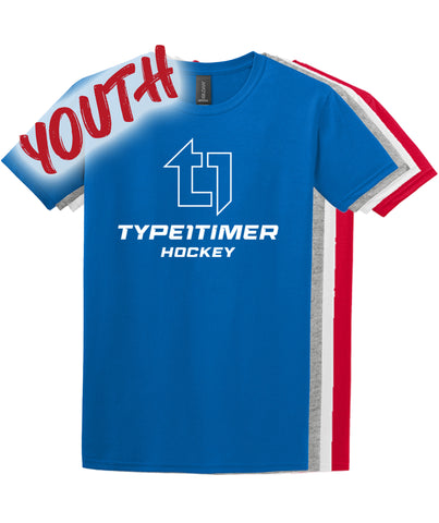 Type 1 Timer Hockey YOUTH DryBlend 50/50 T-Shirt
