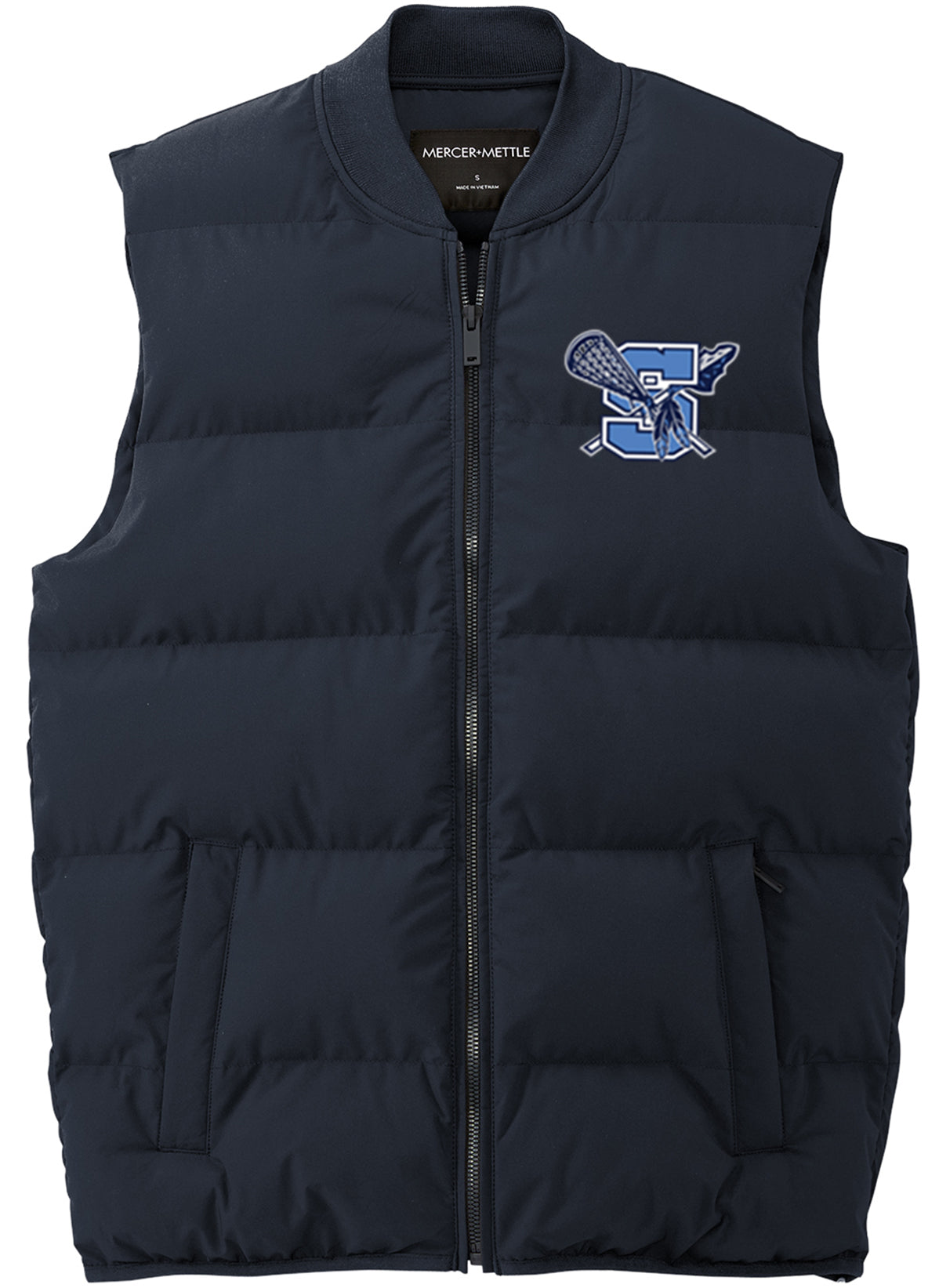 Warriors Lacrosse Mens Puffy Vest