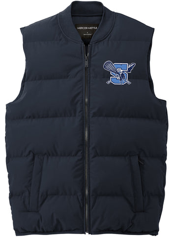 Warriors Lacrosse Mens Puffy Vest