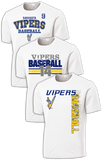 Sarasota Vipers Triple Play Custom Dri-Fit T-Shirt Set