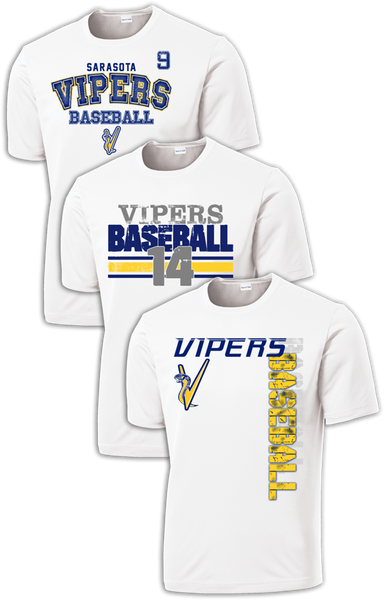 Sarasota Vipers Triple Play Custom Dri-Fit T-Shirt Set