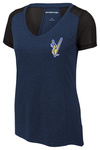 Vipers Baseball Logo Ladies Endeavor Tee