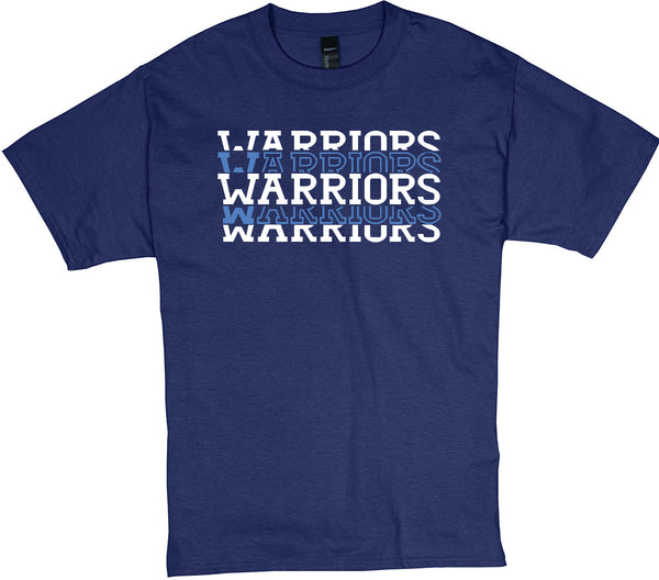 Warriors Lacrosse Repeat Logo T-shirt