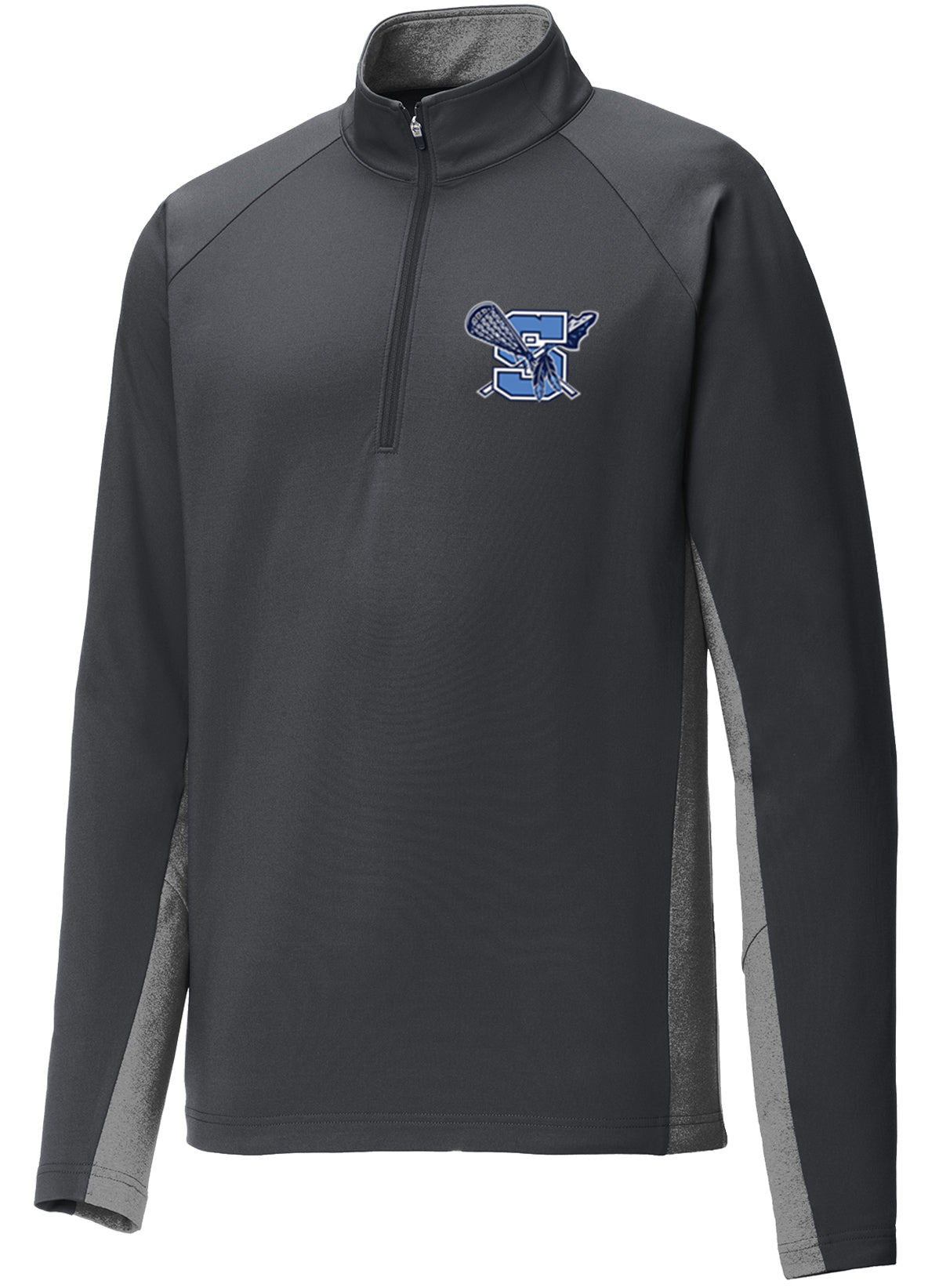 Warriors Lacrosse Sport-Wick Stretch Contrast 1/2-Zip Pullover