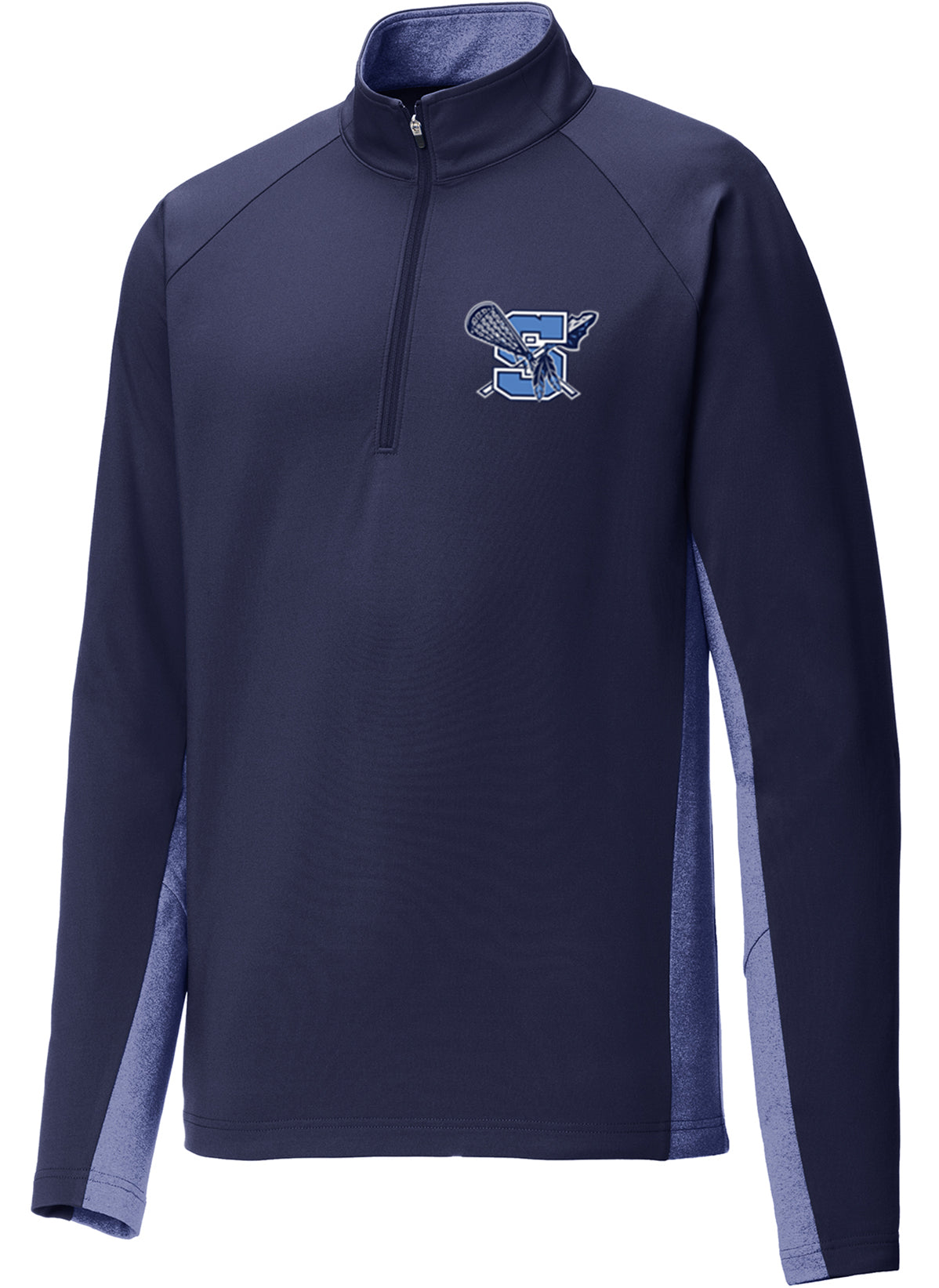 Warriors Lacrosse Sport-Wick Stretch Contrast 1/2-Zip Pullover