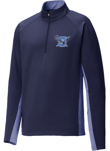 Warriors Lacrosse Sport-Wick Stretch Contrast 1/2-Zip Pullover