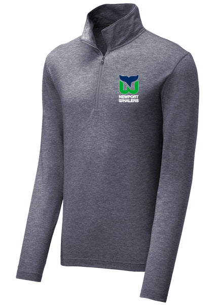 Newport Whalers Hockey PosiCharge Tri-Blend Wicking 1/4-Zip Pullover