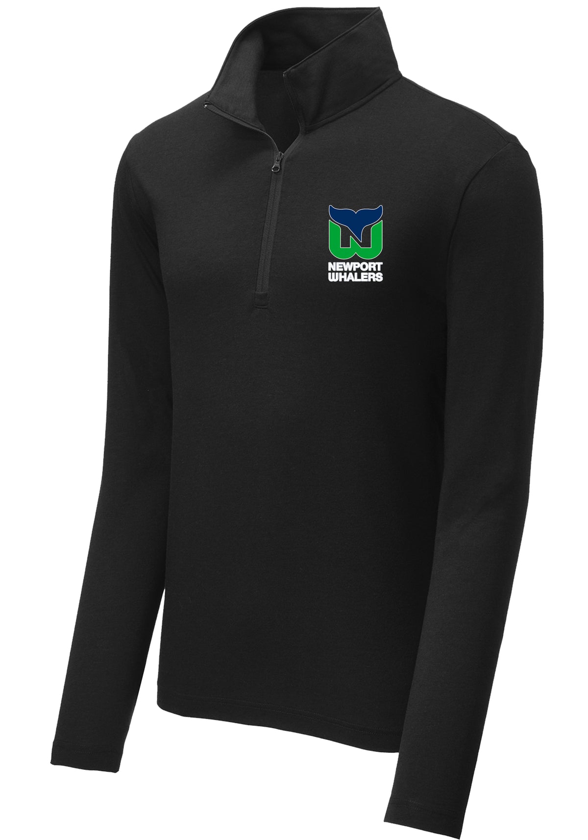 Newport Whalers Hockey PosiCharge Tri-Blend Wicking 1/4-Zip Pullover