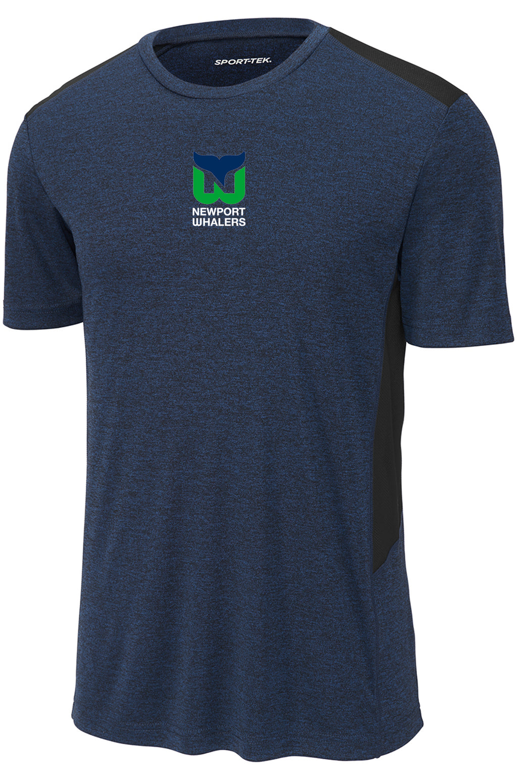 Newport Whalers Hockey Logo Mens Endeavor Tee