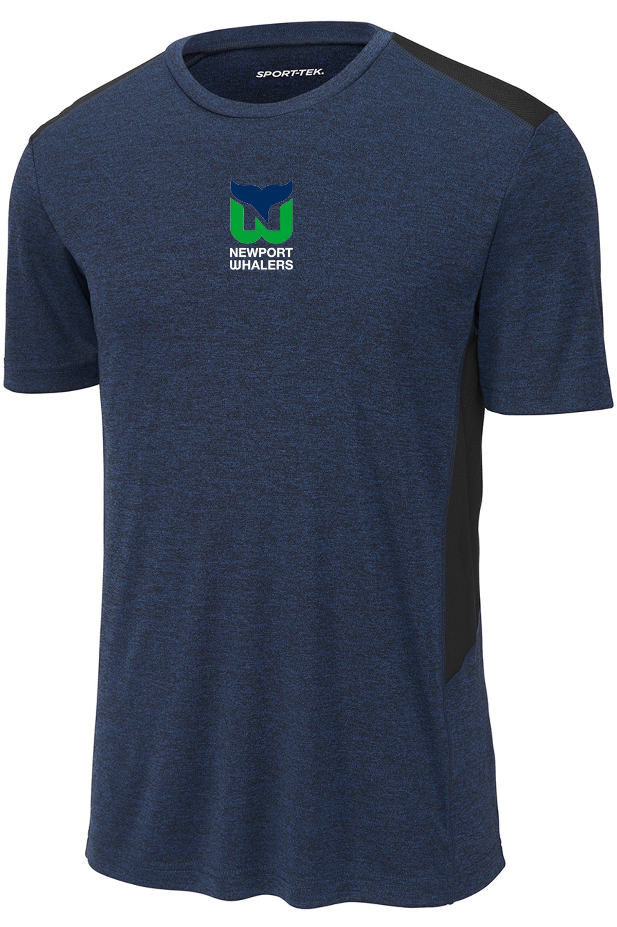 Newport Whalers Hockey Logo Mens Endeavor Tee