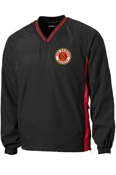 Red Raiders Hockey V-Neck Wind Jacket