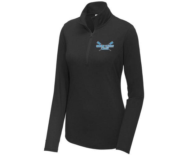 Space Coast Crew Ladies PosiCharge Tri-Blend Wicking 1/4-Zip Pullover